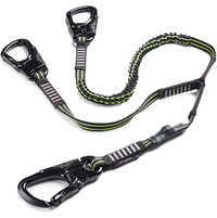 Crewline Pro Safety Line Triple Hook Elasticated